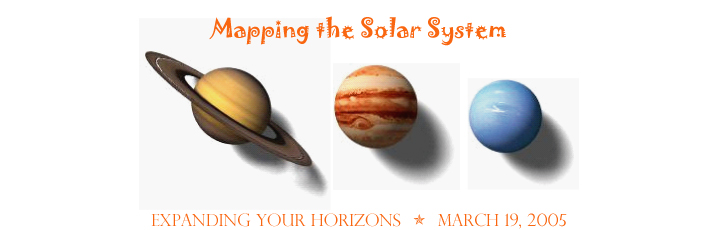 Expanding Your Horizons 2005: Mapping the Solar System